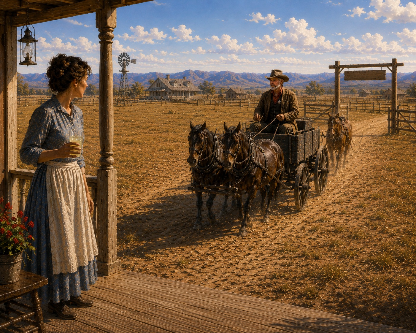 Hank Bringing Supplies to the Ranch