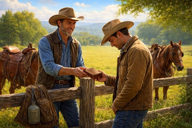 Jake, Colt,and Mary on a picnic