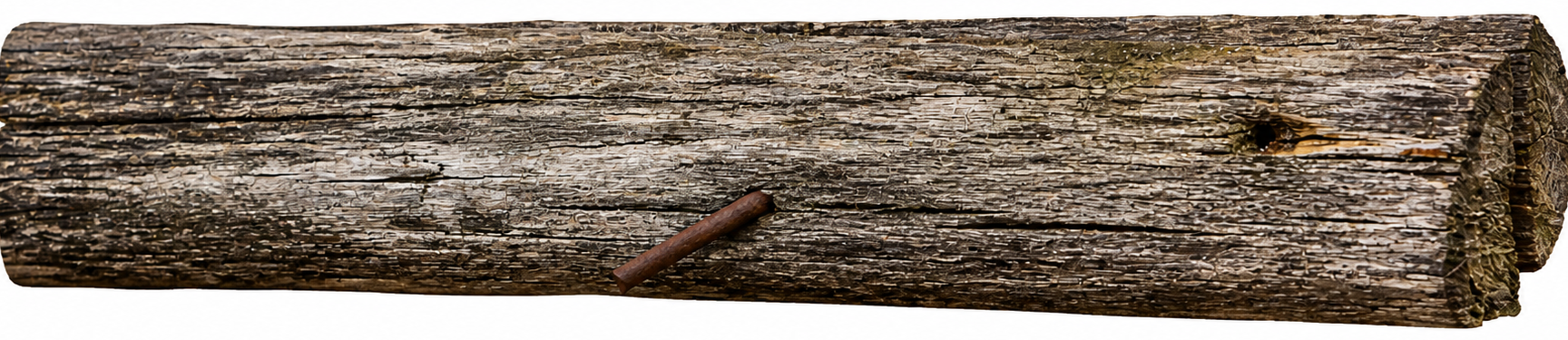 Weathered fence rail divider