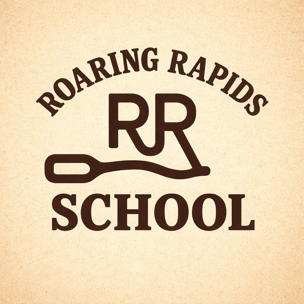 Roaring Rapids School logo